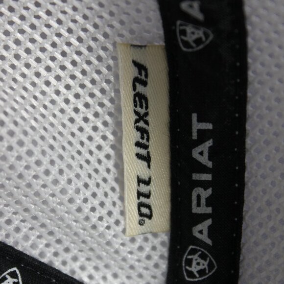 Ariat Men's Flexfit 110 Mexican Flag Gray Trucker Hat Cap One Size Snapback - Picture 10 of 12